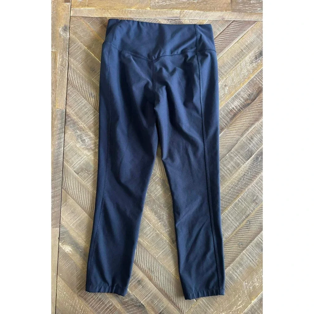Nike Dri-FIT Legend Capri Pants Womens Small Navy Blue Training Leggings